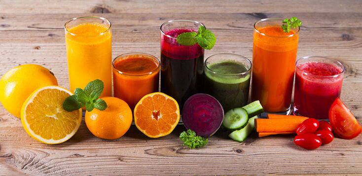 Dieta para adelgazar con zumos naturales.